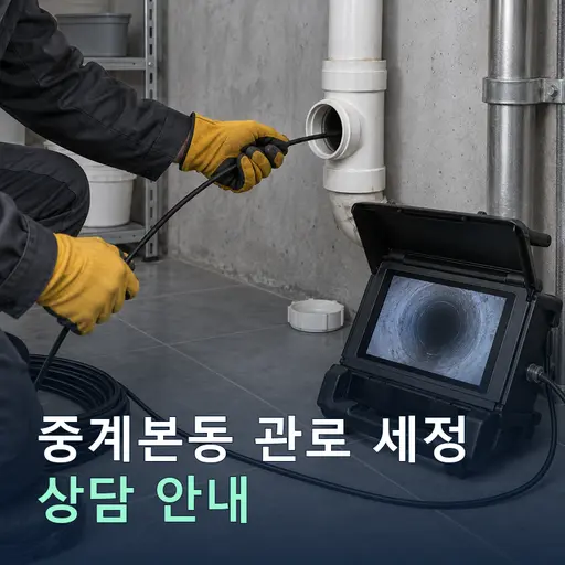 서울 노원구 중계본동 관로세정 현장 점검 및 상담