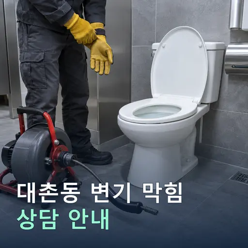 광주 남구 대촌동 변기막힘 현장 점검 및 상담