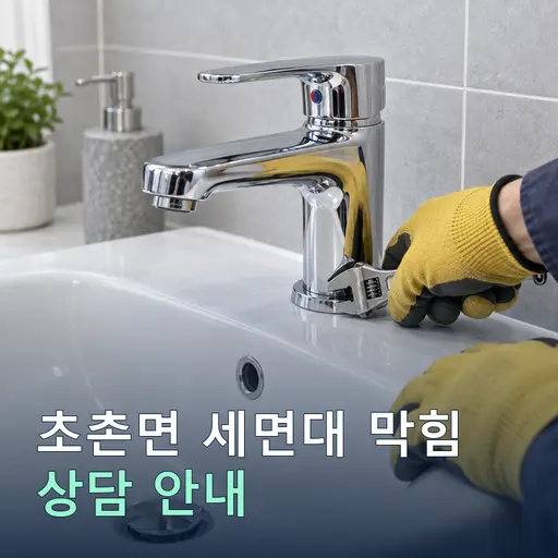 충남 부여군 초촌면 세면대막힘 현장 점검 및 상담