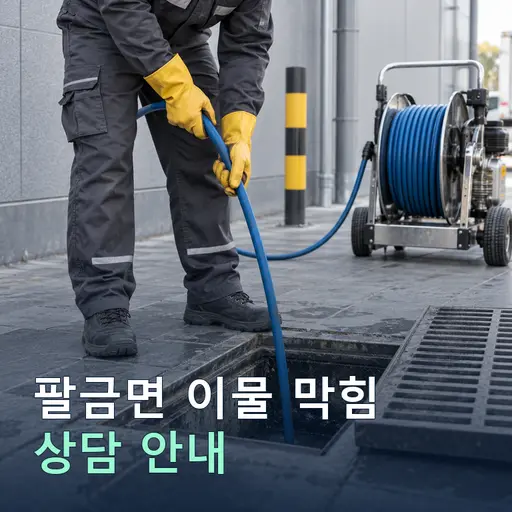 전남 신안군 팔금면 이물막힘 현장 점검 및 상담