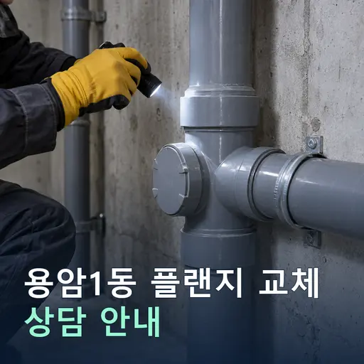 충북 청주시 용암1동 플랜지교체 현장 점검 및 상담