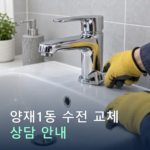 서울 서초구 양재1동 수전교체 현장 점검 및 상담