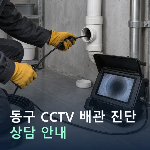인천 동구 송현1·2동 CCTV배관진단 현장 점검 및 상담