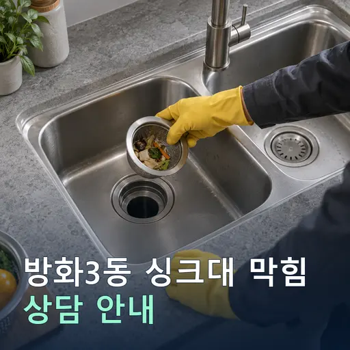 서울 강서구 방화3동 싱크대막힘 현장 점검 및 상담