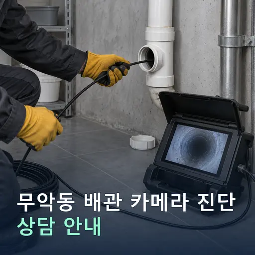 서울 종로구 무악동 배관카메라진단 현장 점검 및 상담