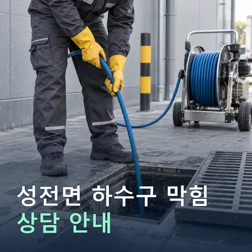전남 강진군 성전면 하수구막힘 현장 점검 및 상담