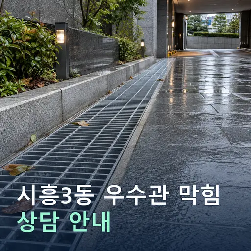 서울 금천구 시흥3동 우수관막힘 현장 점검 및 상담