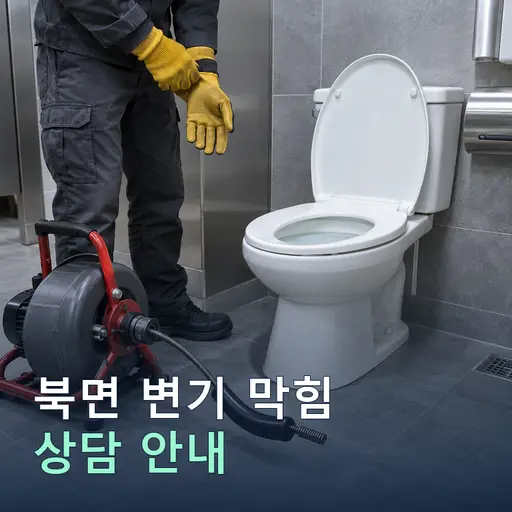 충남 천안시 북면 변기막힘 현장 점검 및 상담