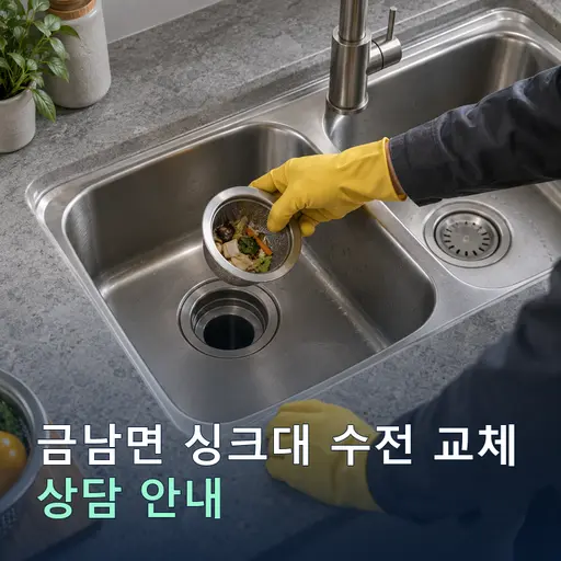 세종 세종시 금남면 싱크대수전교체 현장 점검 및 상담