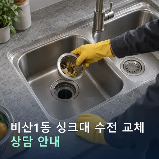 경기 안양시 비산1동 싱크대수전교체 현장 점검 및 상담