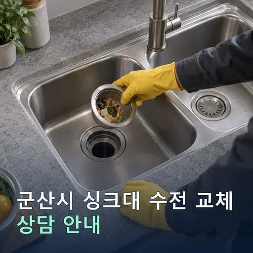 전북 군산시 싱크대수전교체 현장 점검 및 상담