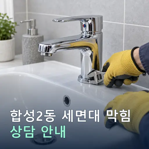 경남 창원시 합성2동 세면대막힘 현장 점검 및 상담