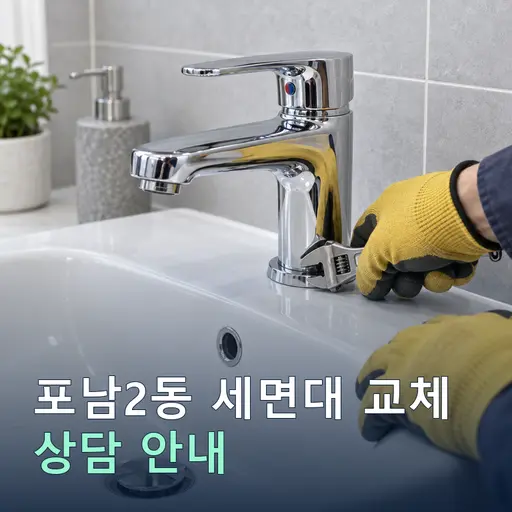 강원 강릉시 포남2동 세면대교체 현장 점검 및 상담
