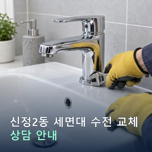 울산 남구 신정2동 세면대수전교체 현장 점검 및 상담