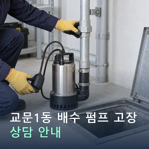 경기 구리시 교문1동 배수펌프고장 현장 점검 및 상담