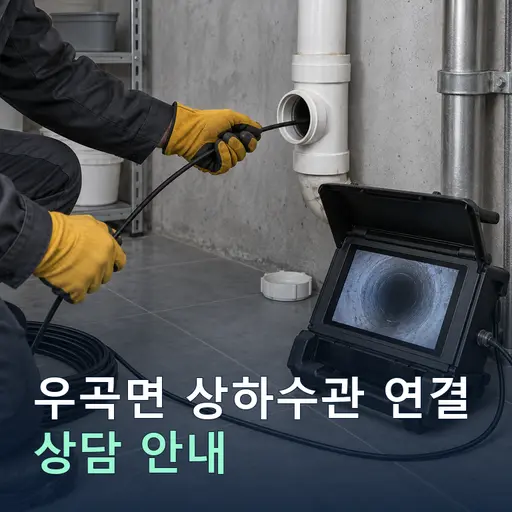 경북 고령군 우곡면 상하수관연결 현장 점검 및 상담