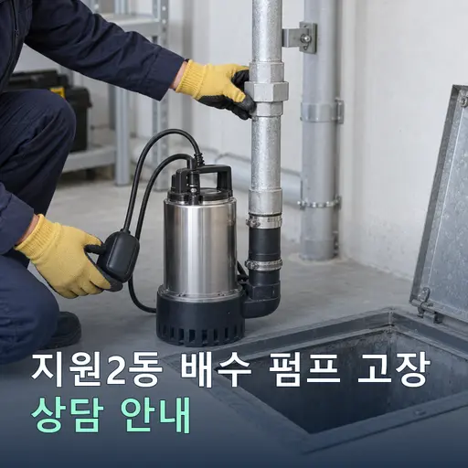 광주 동구 지원2동 배수펌프고장 현장 점검 및 상담