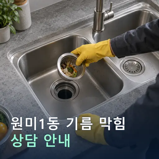 경기 부천시 원미1동 기름막힘 현장 점검 및 상담