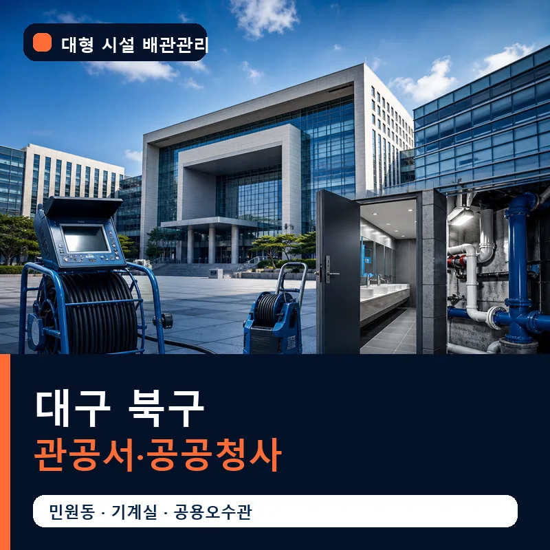 대구 북구 관공서·공공청사 대형 배관 관리 썸네일