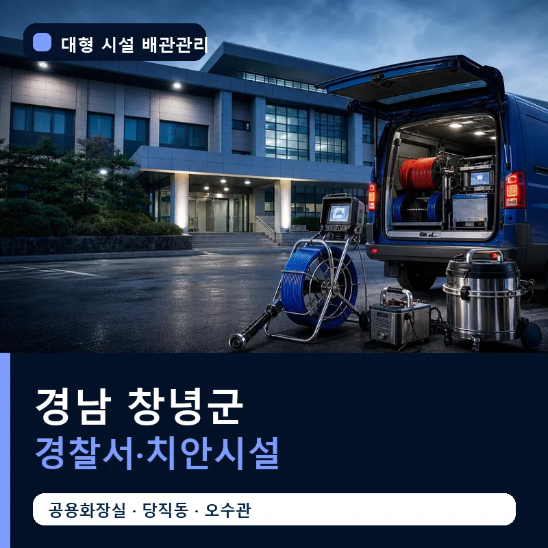 경남 창녕군 경찰서·치안시설 대형 배관 관리 썸네일