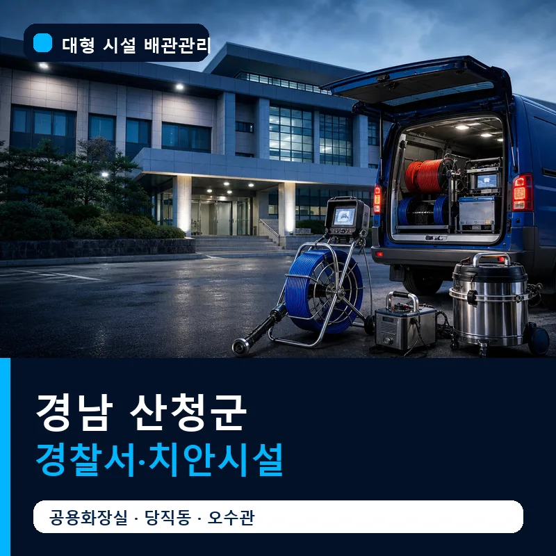 경남 산청군 경찰서·치안시설 대형 배관 관리 썸네일