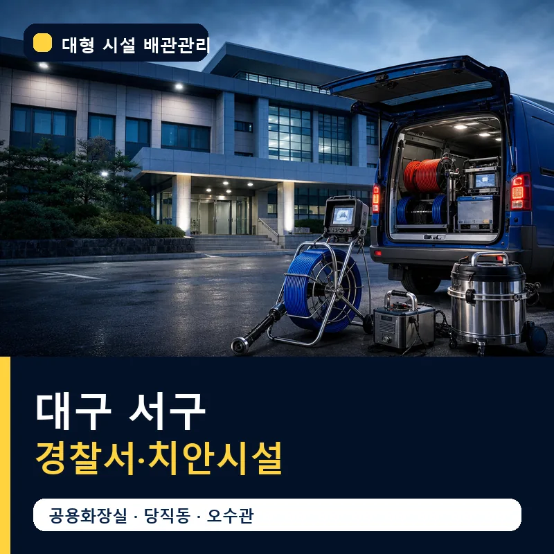 대구 서구 경찰서·치안시설 대형 배관 관리 썸네일