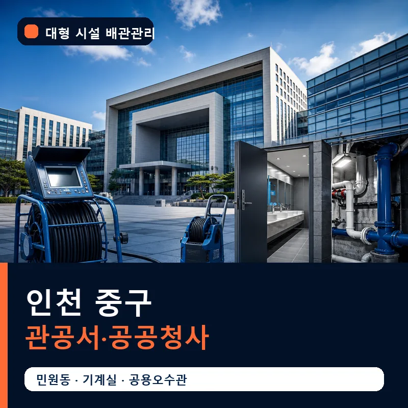 인천 중구 관공서·공공청사 대형 배관 관리 썸네일