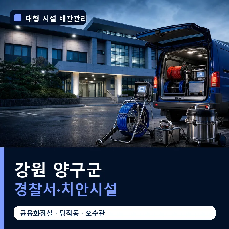 강원 양구군 경찰서·치안시설 대형 배관 관리 썸네일