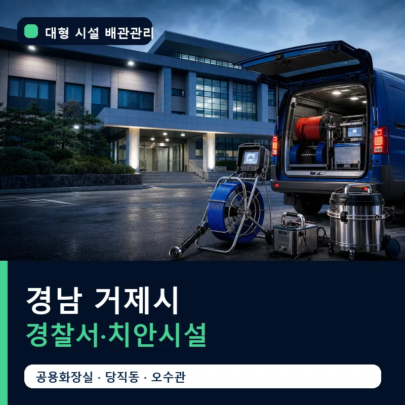 경남 거제시 경찰서·치안시설 대형 배관 관리 썸네일