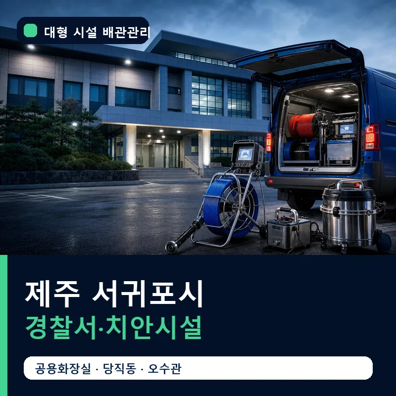 제주 서귀포시 경찰서·치안시설 대형 배관 관리 썸네일