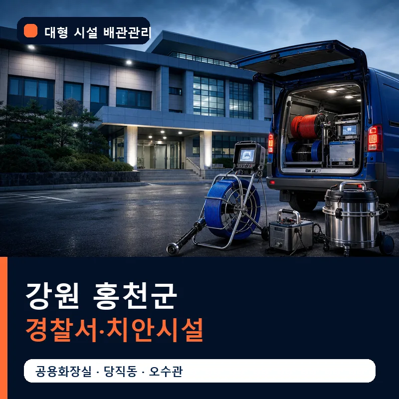 강원 홍천군 경찰서·치안시설 대형 배관 관리 썸네일
