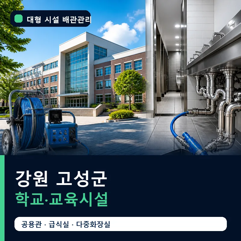 강원 고성군 학교·교육시설 대형 배관 관리 썸네일