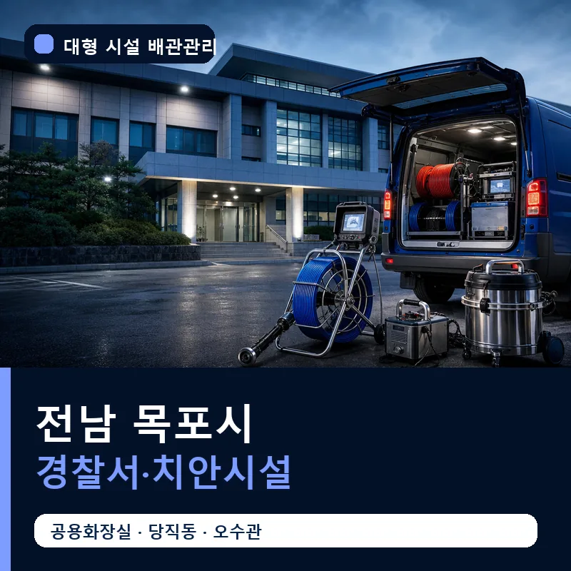 전남 목포시 경찰서·치안시설 대형 배관 관리 썸네일