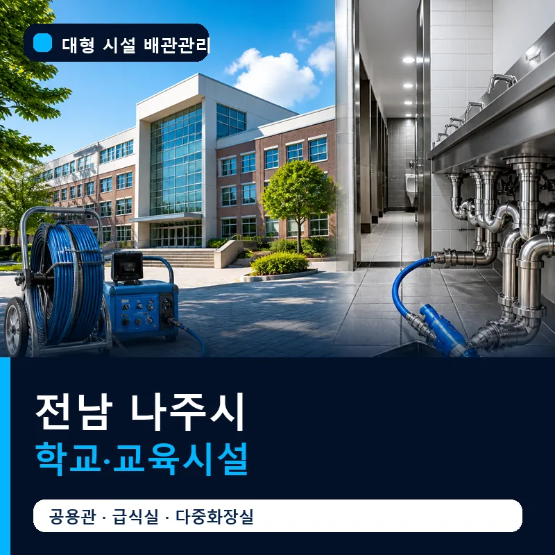 전남 나주시 학교·교육시설 대형 배관 관리 썸네일