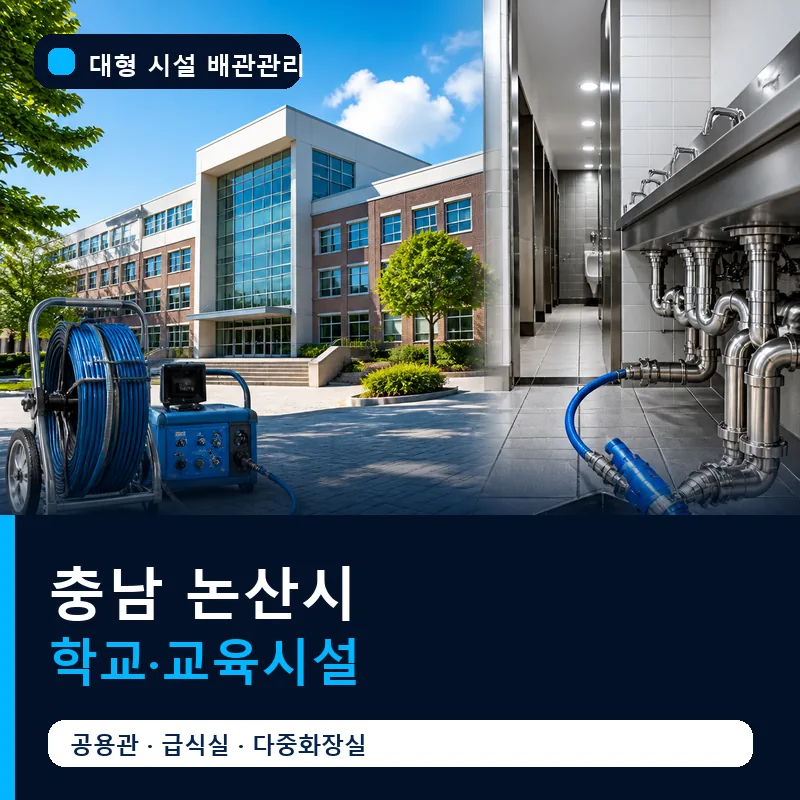 충남 논산시 학교·교육시설 대형 배관 관리 썸네일