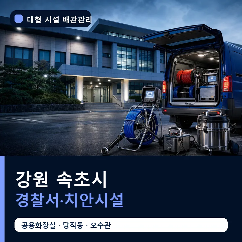 강원 속초시 경찰서·치안시설 대형 배관 관리 썸네일