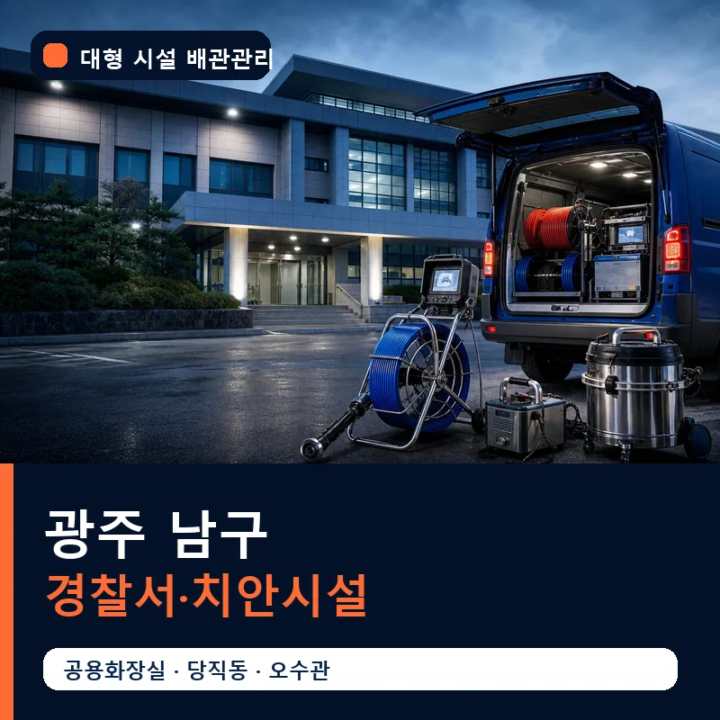 광주 남구 경찰서·치안시설 대형 배관 관리 썸네일