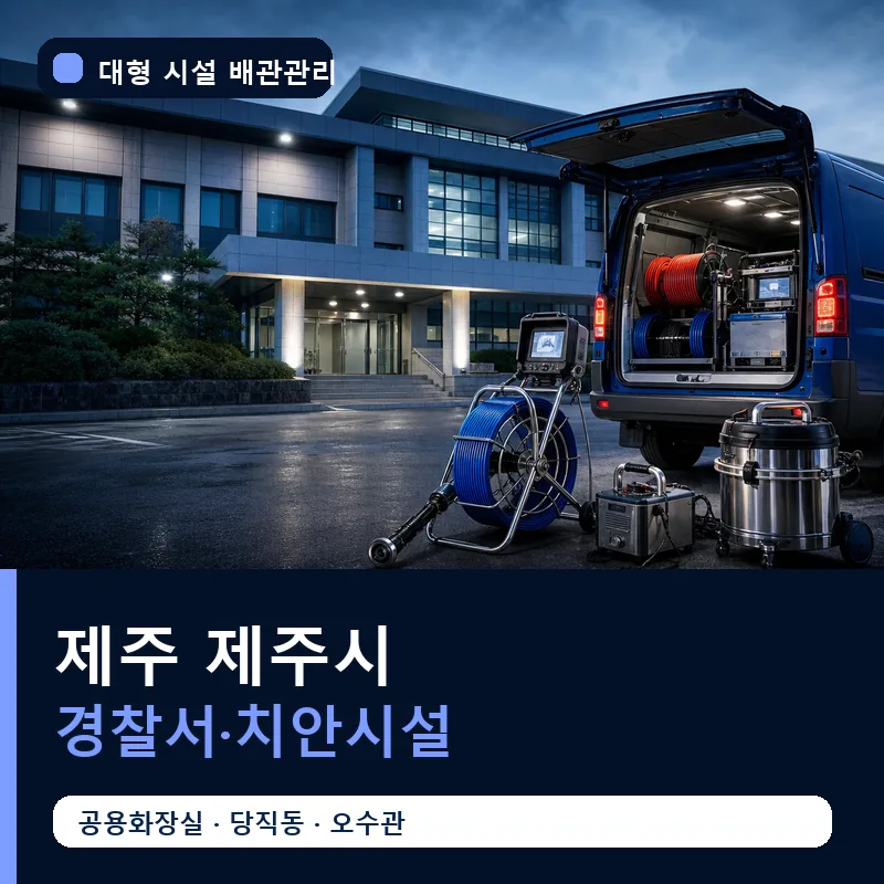 제주 제주시 경찰서·치안시설 대형 배관 관리 썸네일
