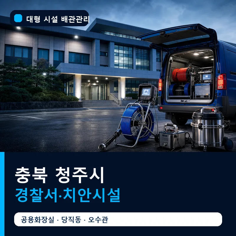 충북 청주시 경찰서·치안시설 대형 배관 관리 썸네일