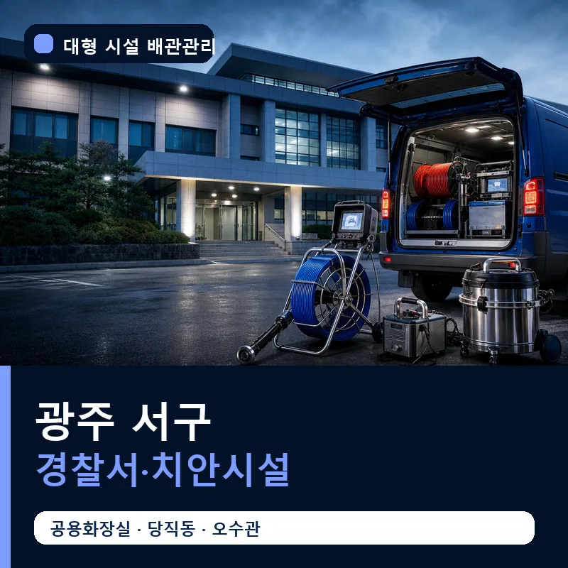 광주 서구 경찰서·치안시설 대형 배관 관리 썸네일