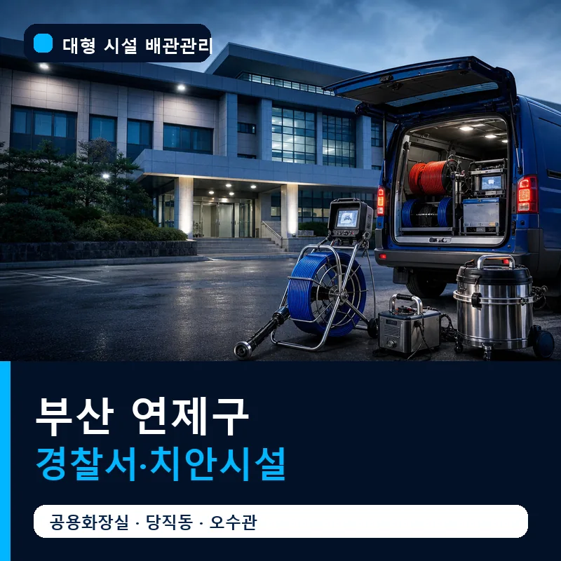 부산 연제구 경찰서·치안시설 대형 배관 관리 썸네일