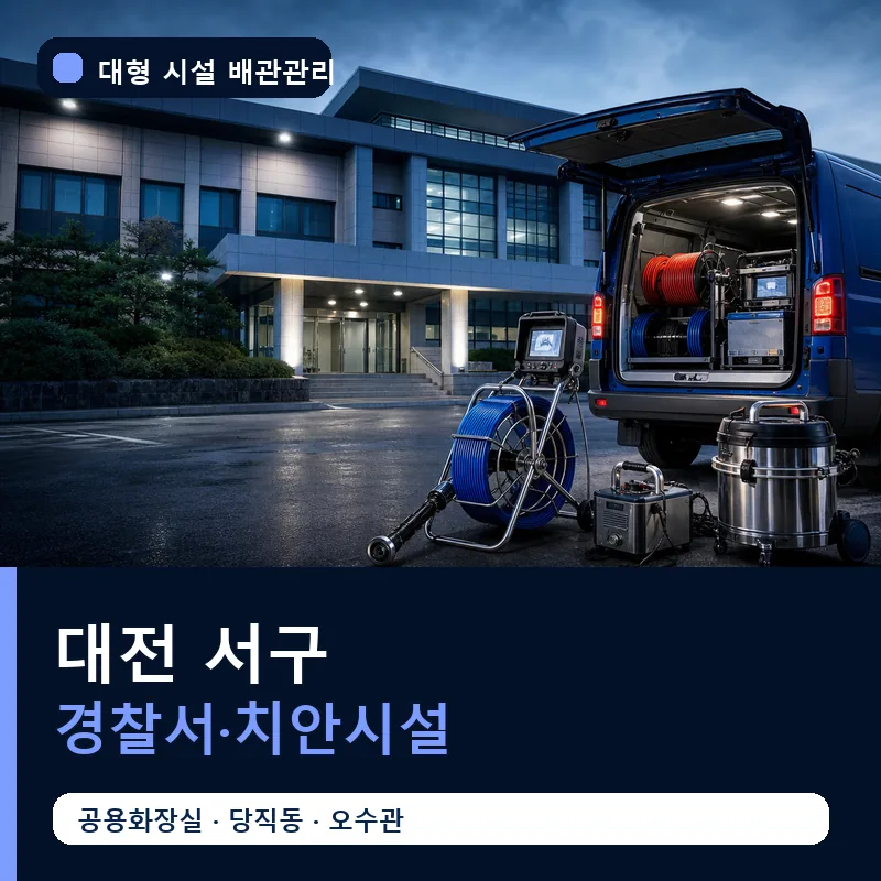 대전 서구 경찰서·치안시설 대형 배관 관리 썸네일