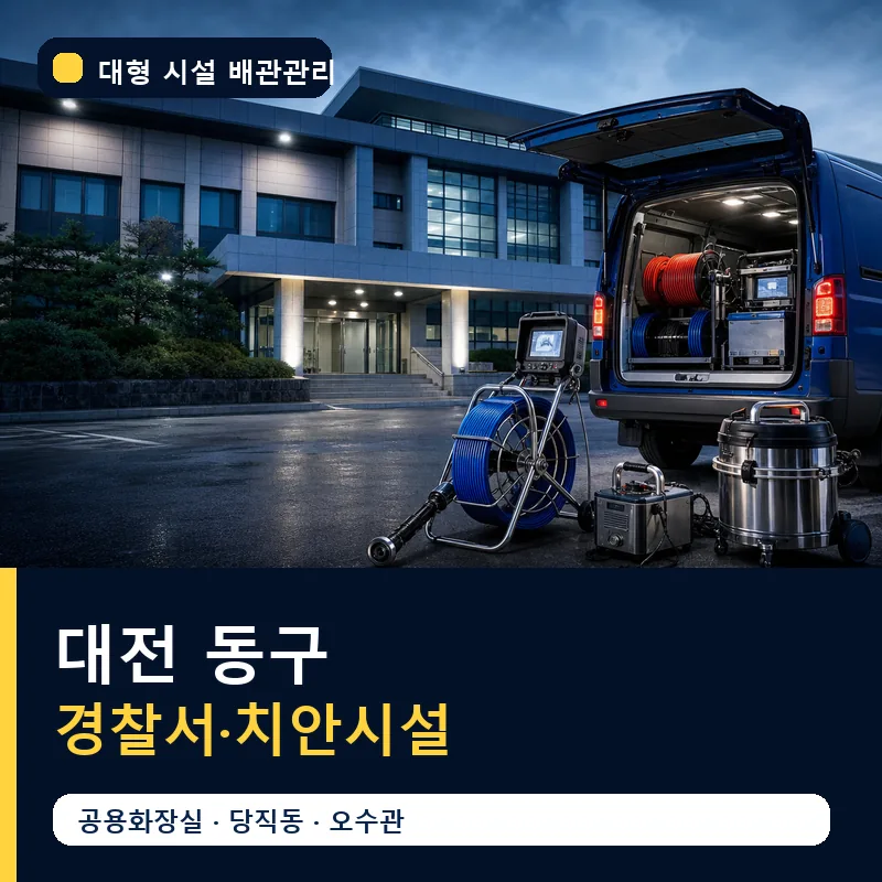 대전 동구 경찰서·치안시설 대형 배관 관리 썸네일
