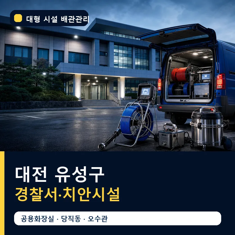 대전 유성구 경찰서·치안시설 대형 배관 관리 썸네일