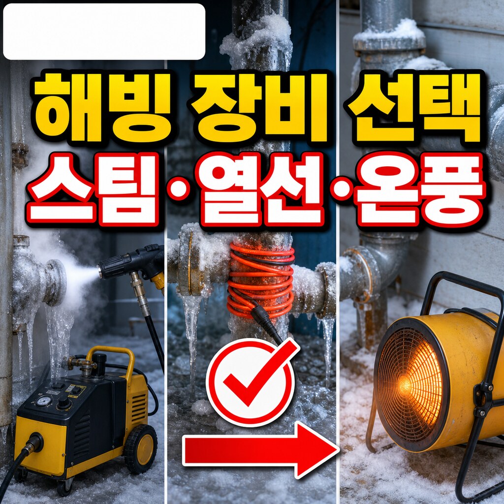 스팀 해빙기·전기 열선·온풍 해빙 장비 선택 매뉴얼