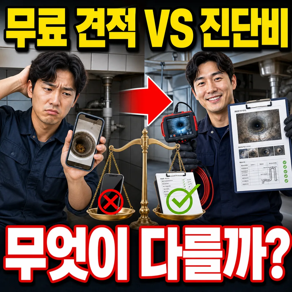 무료 견적과 진단비 유료 — 무엇이 다른가