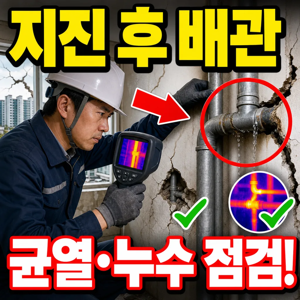 지진 발생 후 건물 배관 균열 누수 점검 응급 대응 체크리스트와 실제 사례
