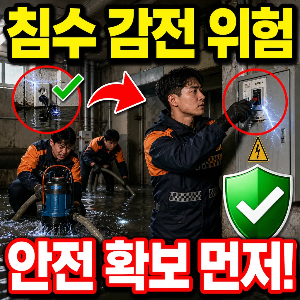 침수 감전 위험 현장 안전 확보와 배수 응급 처리 절차 실제 대응 사례