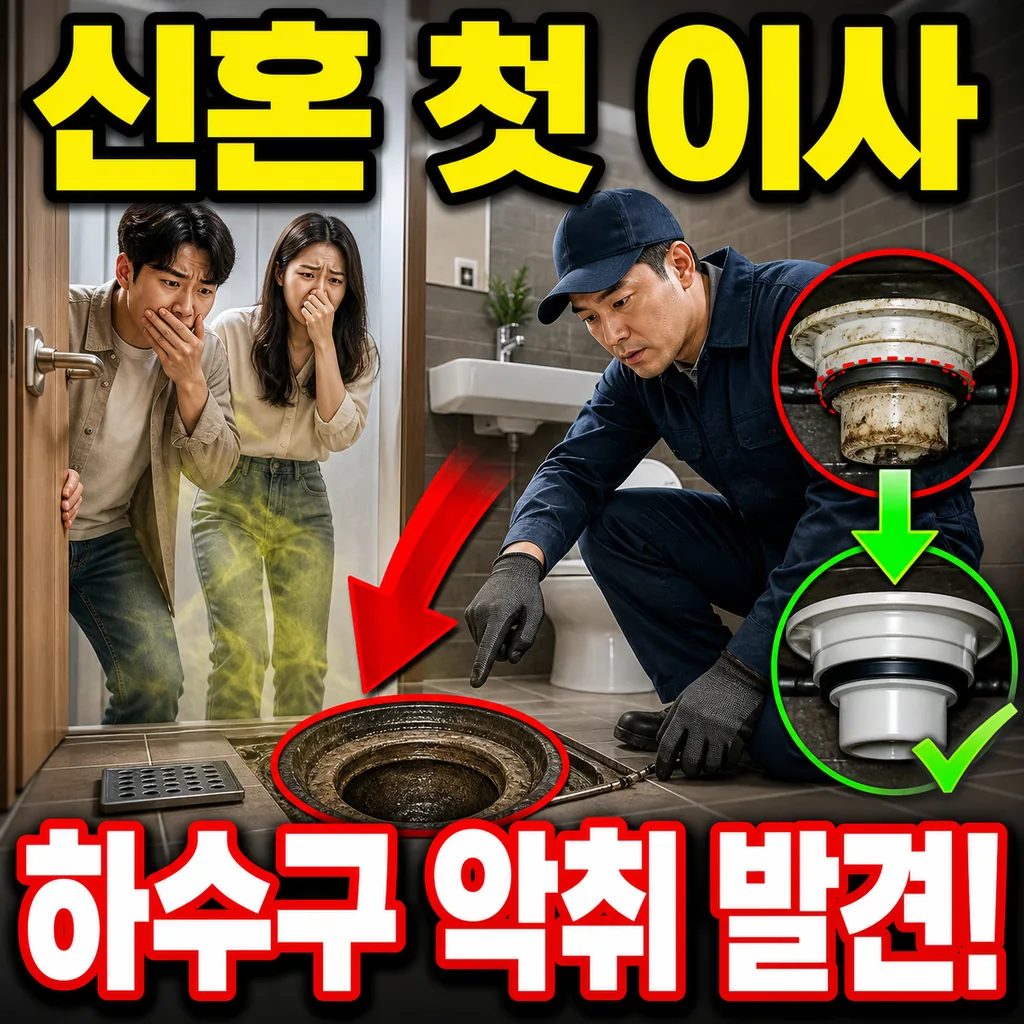 첫 이사 신혼부부, 잔금 치른 다음 날 발견한 하수구 악취
