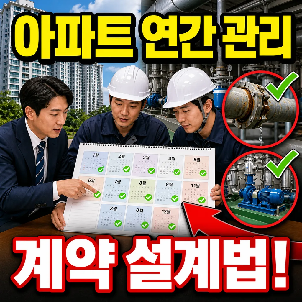 아파트 단지 정기 관리 계약은 어떻게 짜야 하나 — 연간 배관 유지보수 설계